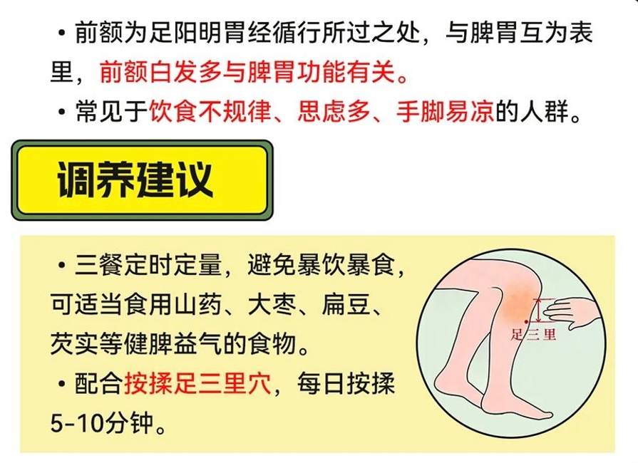 白发位置与健康隐患自查指南，内附调养方法